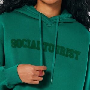 XXL Social Tourist Unisex Kelly Green Sweatshirt Hoodie